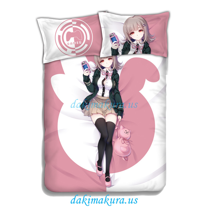 Nanami ChiaKi Anime 4 Pieces Bedding Sets,Bed Sheet Duvet Cover with Pillow Covers